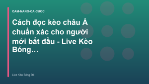 Read more about the article Cách đọc kèo châu Á chuẩn xác cho người mới bắt đầu – Live Kèo Bóng Đá